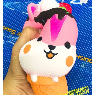 SQUISHY KEM CHUỘT HAMSTER HỒNG  (huongtrang15)