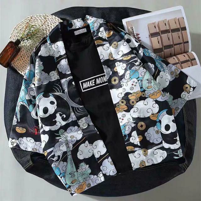 Haori Nhật Bản, áo khoác haori gấu trúc cùng đàn xanh siêu cute | BigBuy360 - bigbuy360.vn