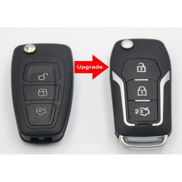 Vỏ chìa khoá Ford - Vỏ độ chìa Ford Forcus, Fiesta, Eco Sport gập sang mẫu đời cao