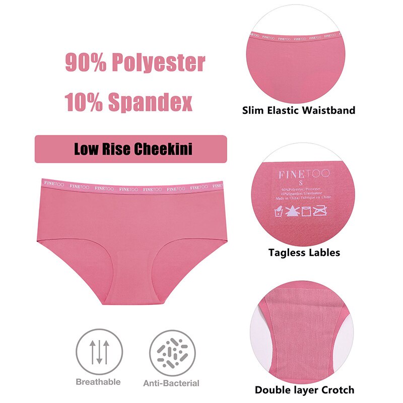 Quần lót không đường may in chữ thời trang xinh xắn cho nữ