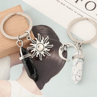 1 Mặt Dây Chuyền Đá Thạch Anh Tự Nhiên Mặt Trăng Mặt Trời Mặt Trời Thủ Công