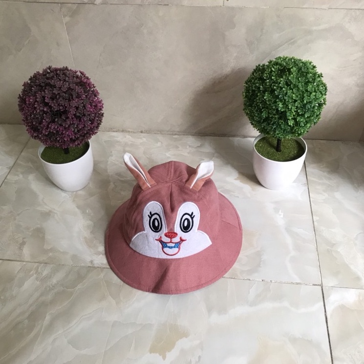 MŨ NÓN VÀNH TAI THỎ MẮT TO DỄ THƯƠNG CHO BÉ GÁI - MŨ NÓN CHE NẮNG BÉ GÁI - MŨ DỄ THƯƠNG