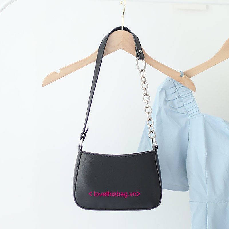 Túi Xách Đeo Chéo Phối Dây Xích Thời Trang Cho Nữ