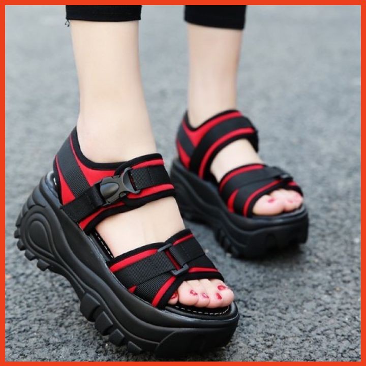 Giày Sandal Nữ Đẹp Dép Nữ Đế Bánh Mỳ 2 Màu Kiểu Dáng Thời Trang