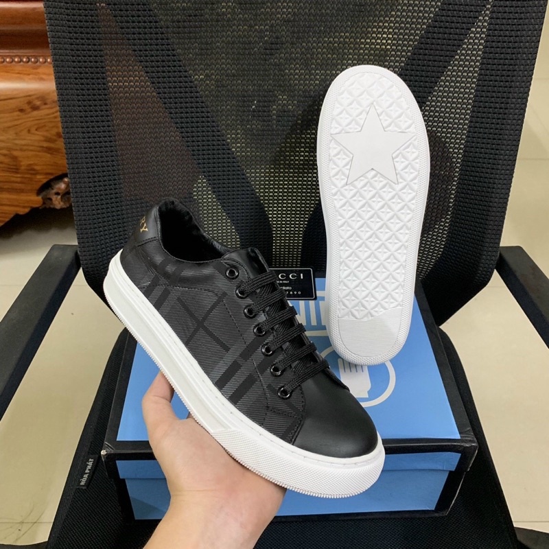 Giày BBR Dây Buộc - Slipon Đế Cao Su Đúc Bản Đẹp, Quai Da Thật Đế Khâu