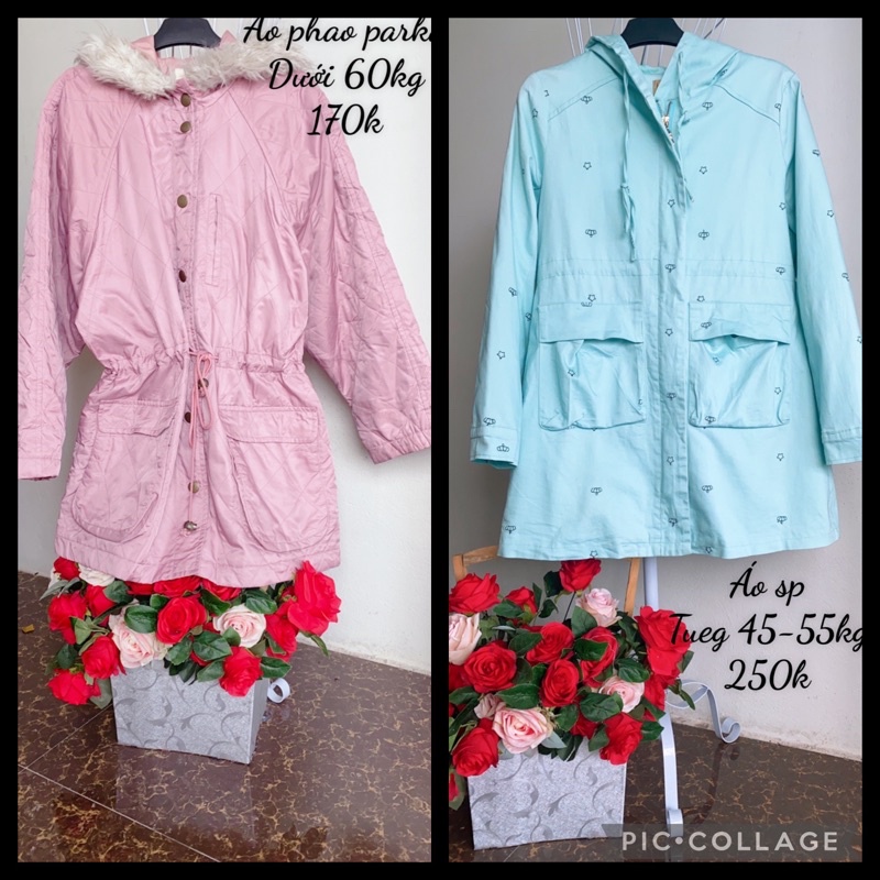 Áo khoác Parka kiểu chất phao- kaki