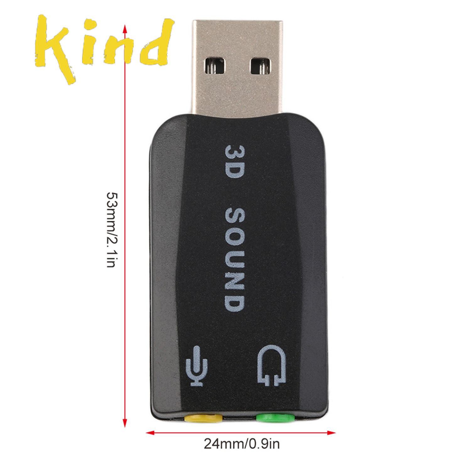 Bộ Chuyển Đổi Âm Thanh Usb 2.0 Sang Mic 3d 5.1 Cho Pc / Laptop | BigBuy360 - bigbuy360.vn
