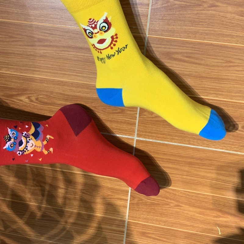 Tất Unisex chủ đề múa lân