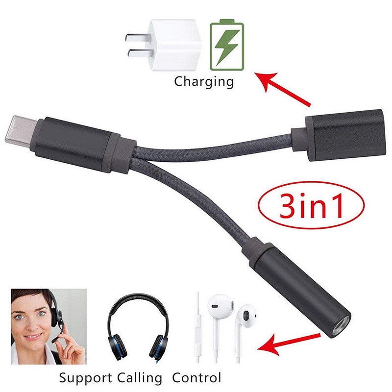 Cáp Chuyển Đổi Usb-c Type C Sang 3.5mm Aux Audio