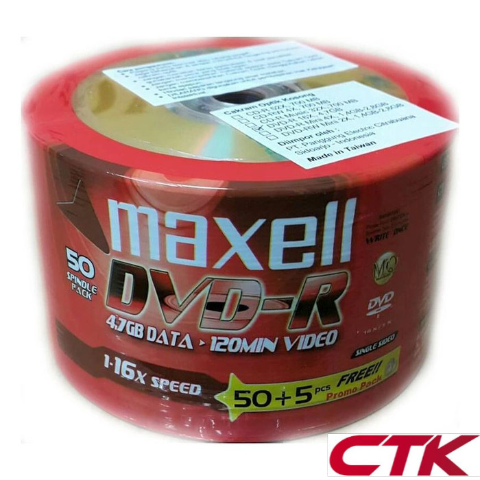 Bộ Ổ Đĩa 6-886365 - 911166 Maxell 4.7 Gb 16x Dvd-r 55 Chất Lượng Cao