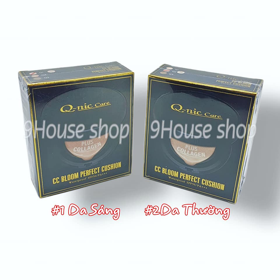 01 Phấn Nước Không Trôi CC Bloom Perfect Cushion Q-nic Care Thái Lan