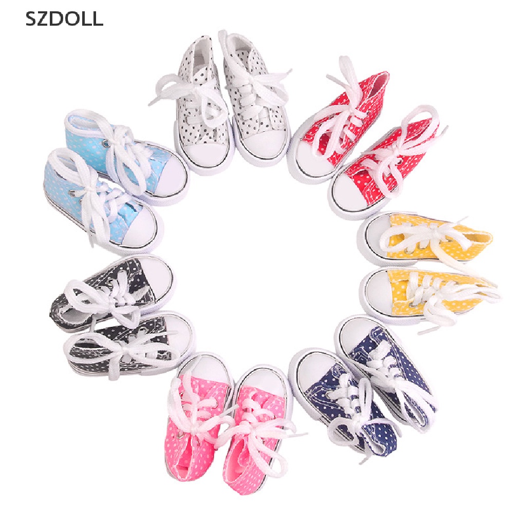 Giày Thể Thao Bằng Vải Canvas 7.5cm Dành Cho Búp Bê 60cm SD 1 / 3 1 / 4 bjd