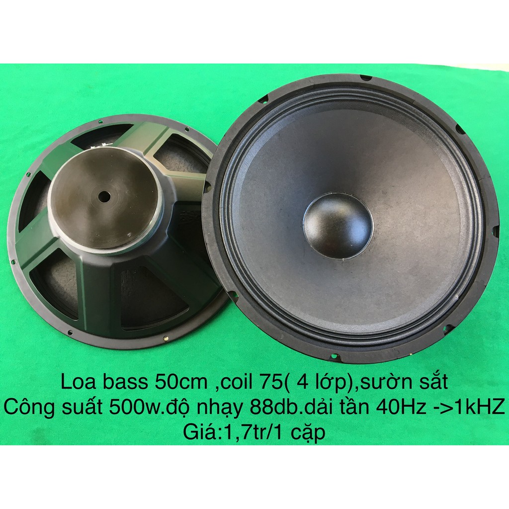Loa bass 50 - coil 75  - từ 170 - sườn sắt