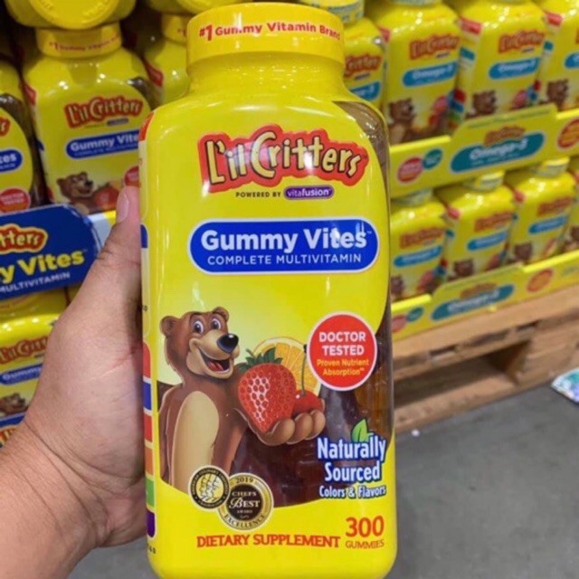 Kẹo dẻo gấu tổng hợp vitamin L’il Critters -Gummy Vites MỸ