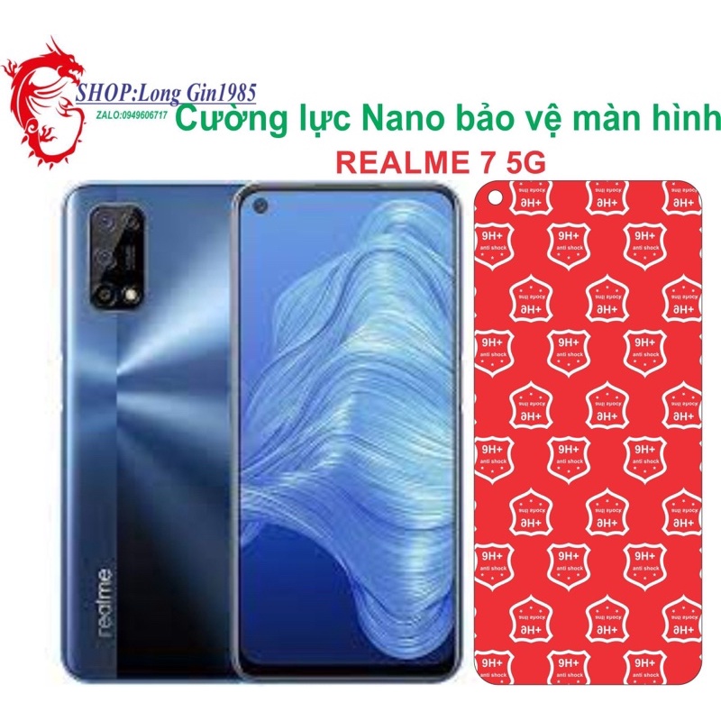 Realme 7 5G  Cường lực dẻo Nano chống va đập chống trầy xước tốt