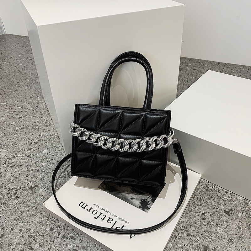 Túi Đeo Chéo Hình Vuông Nhỏ Đơn Giản Thêu Họa Tiết Phối Màu Thời Trang Cho Nữ 2022