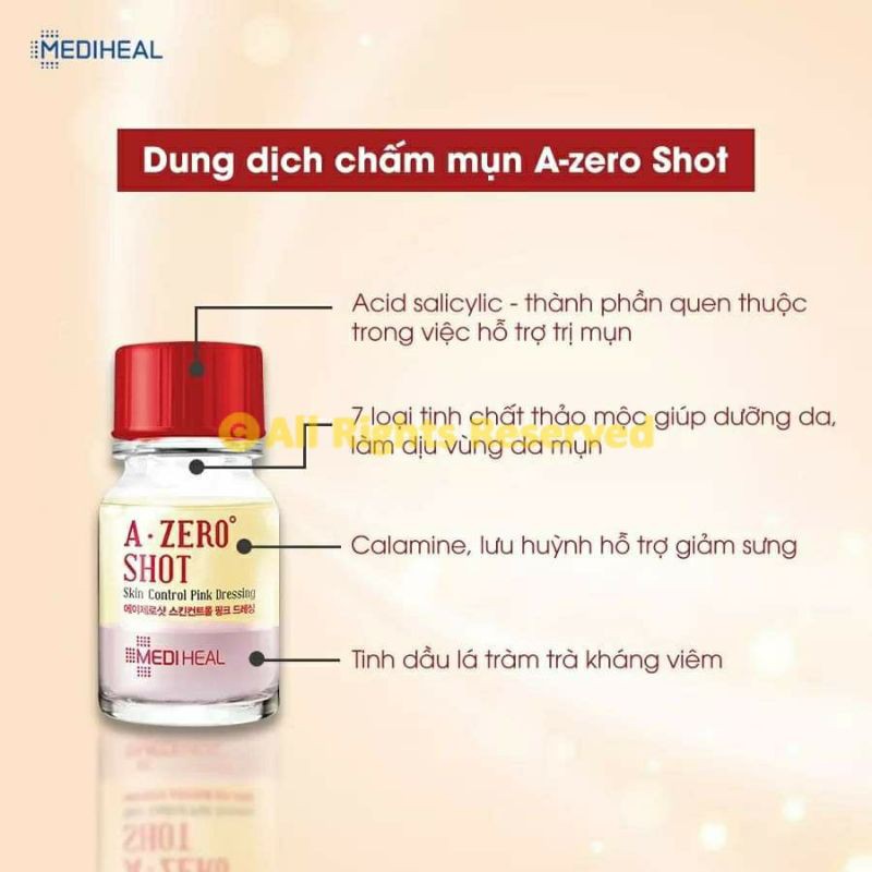 (XẢ KHO) (Date 08-2022) Dung dịch chấm mụn Mediheal A-Zero Shot Skin Control Pink Dressing | BigBuy360 - bigbuy360.vn