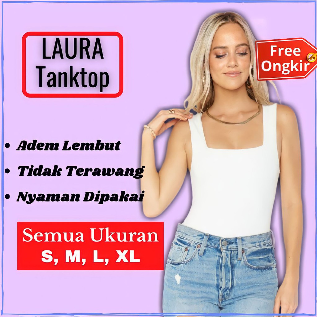 Tanktop Áo Ba Lỗ Dáng Dài Hình Vuông Cỡ Lớn Cho Nữ