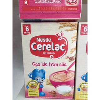 Bột Ăn Dặm Nestle Cerelac - Gạo lức trộn sữa (200g) cho bé 6 tháng trở lên DATE 5/2021