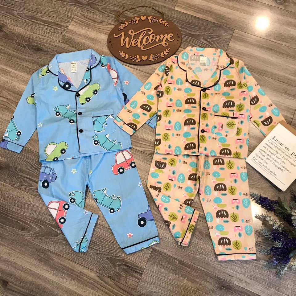 Bộ ngủ dài tay cực đáng yêu, kute cho bé trai, bé gái - BNDT1