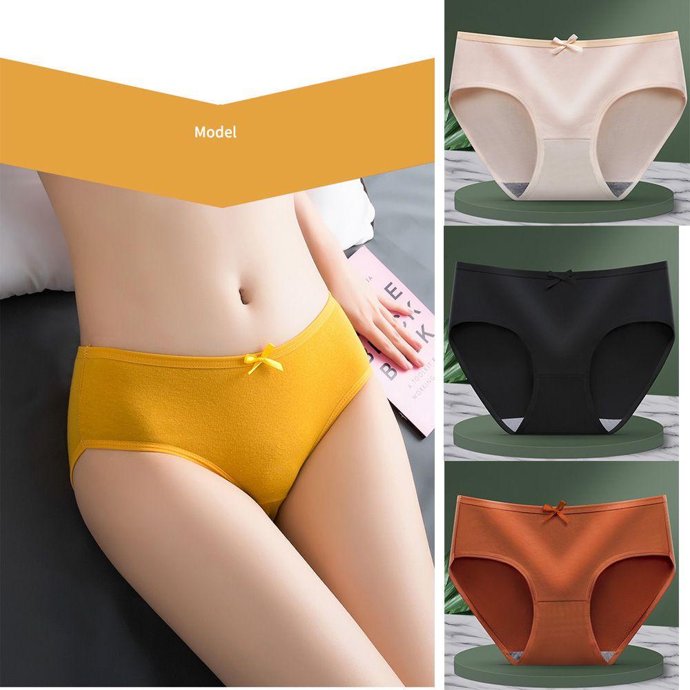 BSUNS Quần Lót Cotton Lưng Vừa Thiết Kế Quyến Rũ Cho Phái Nữ