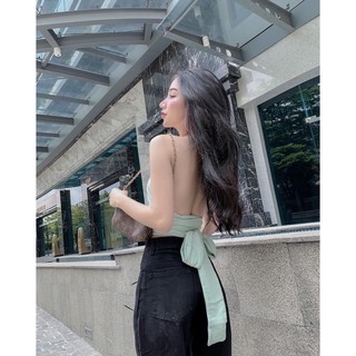 Áo hai dây cột nơ
