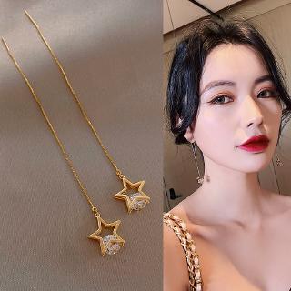 Hoa tai hình ngôi sao đính pha lê sang trọng cho nữ