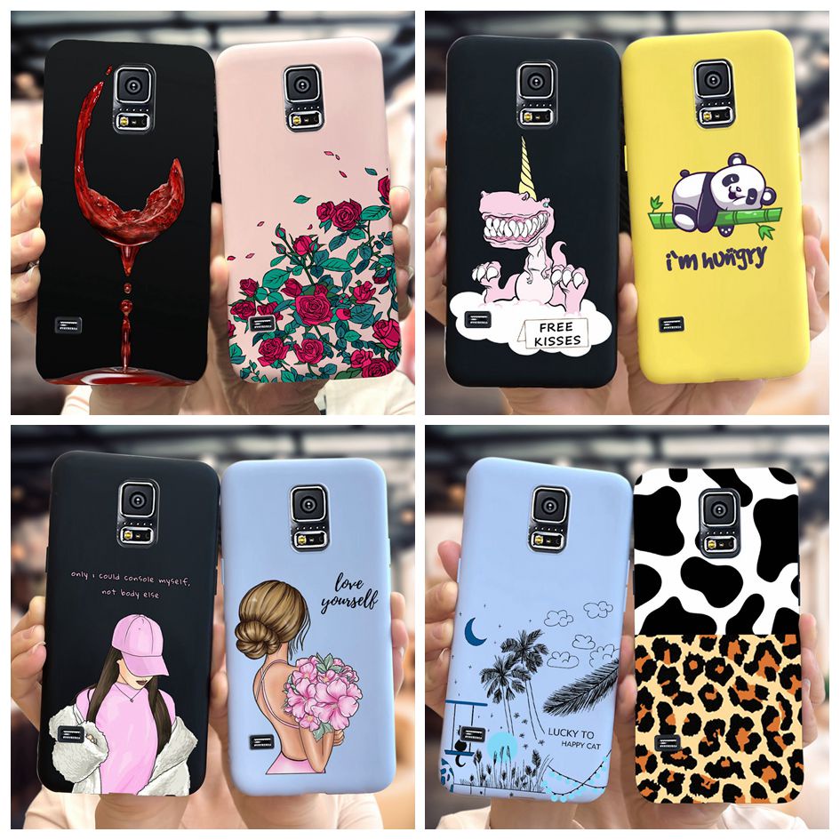 Ốp Điện Thoại Silicone Mềm Màu Kẹo Cho Samsung Galaxy S5 I9600 SM-G900 5.1" Samsung S5 S 5 Duos