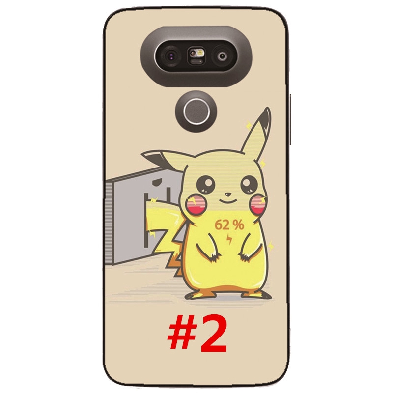 Ốp điện thoại TPU chống sốc hình Pikachu cho LG G7 G6 G5 G4 G3 G2