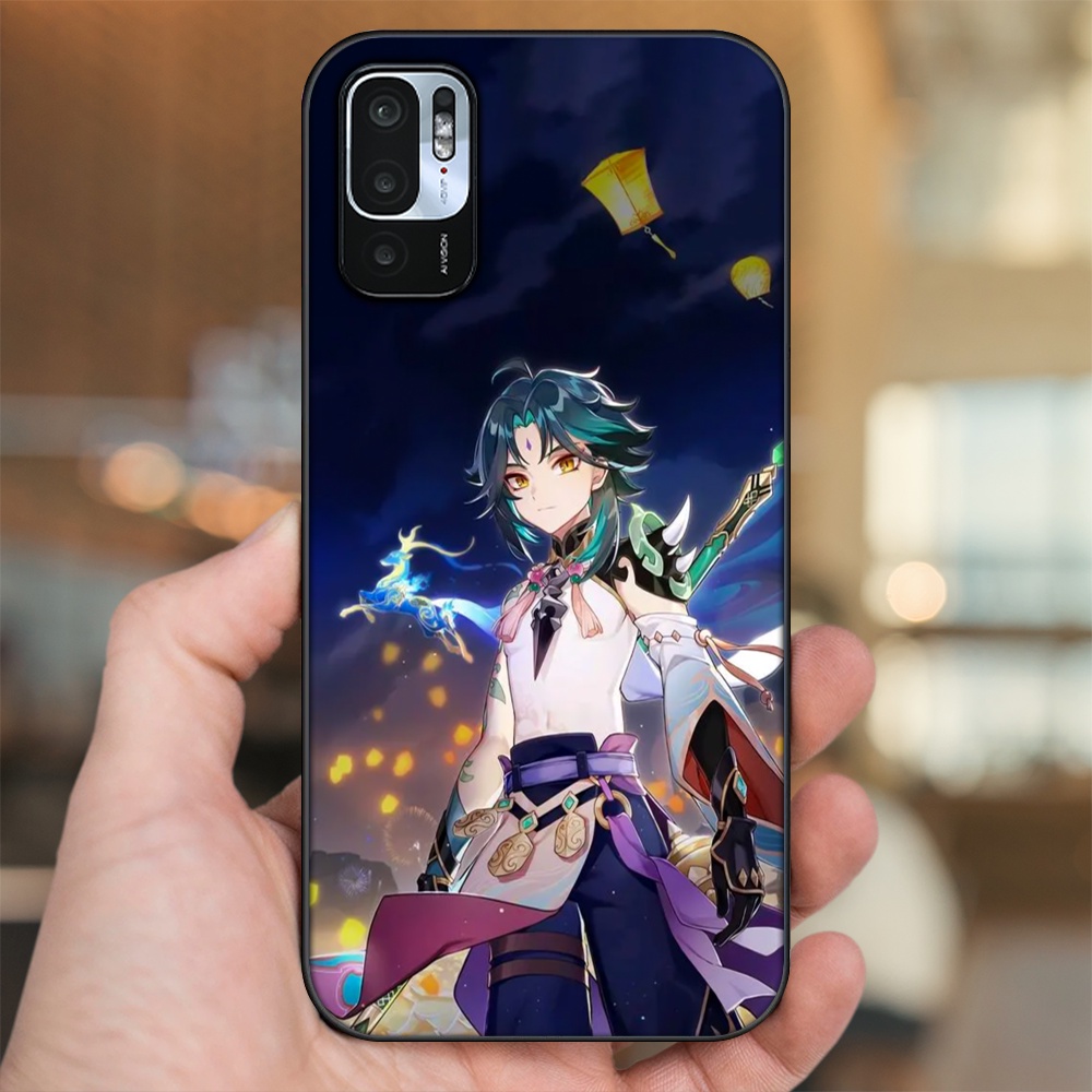 Ốp lưng Xiaomi Redmi Note 10 5G viền đen in hình Xiao Genshin Impact