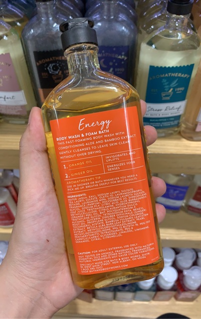 Sữa tắm Bath and Body Works Aromatherapy - Energy ( 295mL )