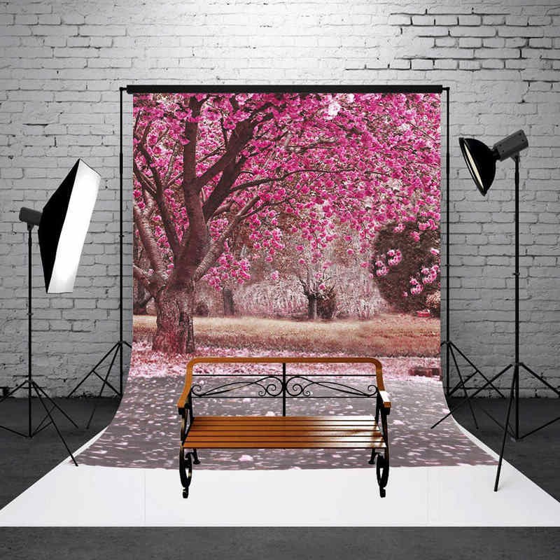 Phông nền chụp ảnh studio hình cây hoa kích thước 3x5ft