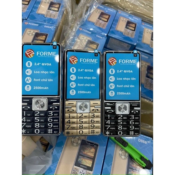 Điện Thoại FORME D888 Loa to,pin trâu,chữ lớn - Bảo hành 12 tháng