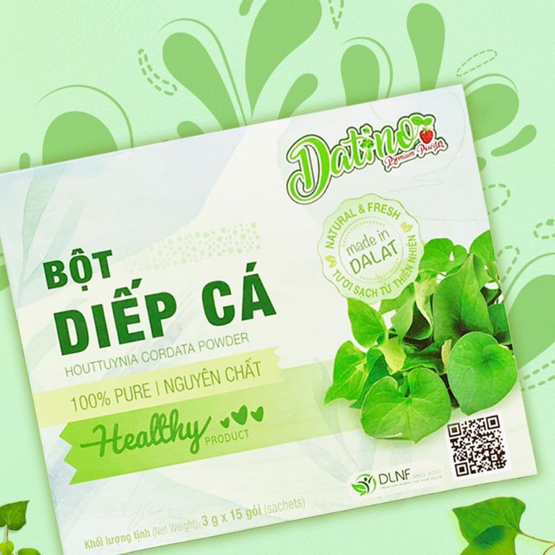 Bột diếp cá nguyên chất DATINO 15 gói/bịch Glam Beautique