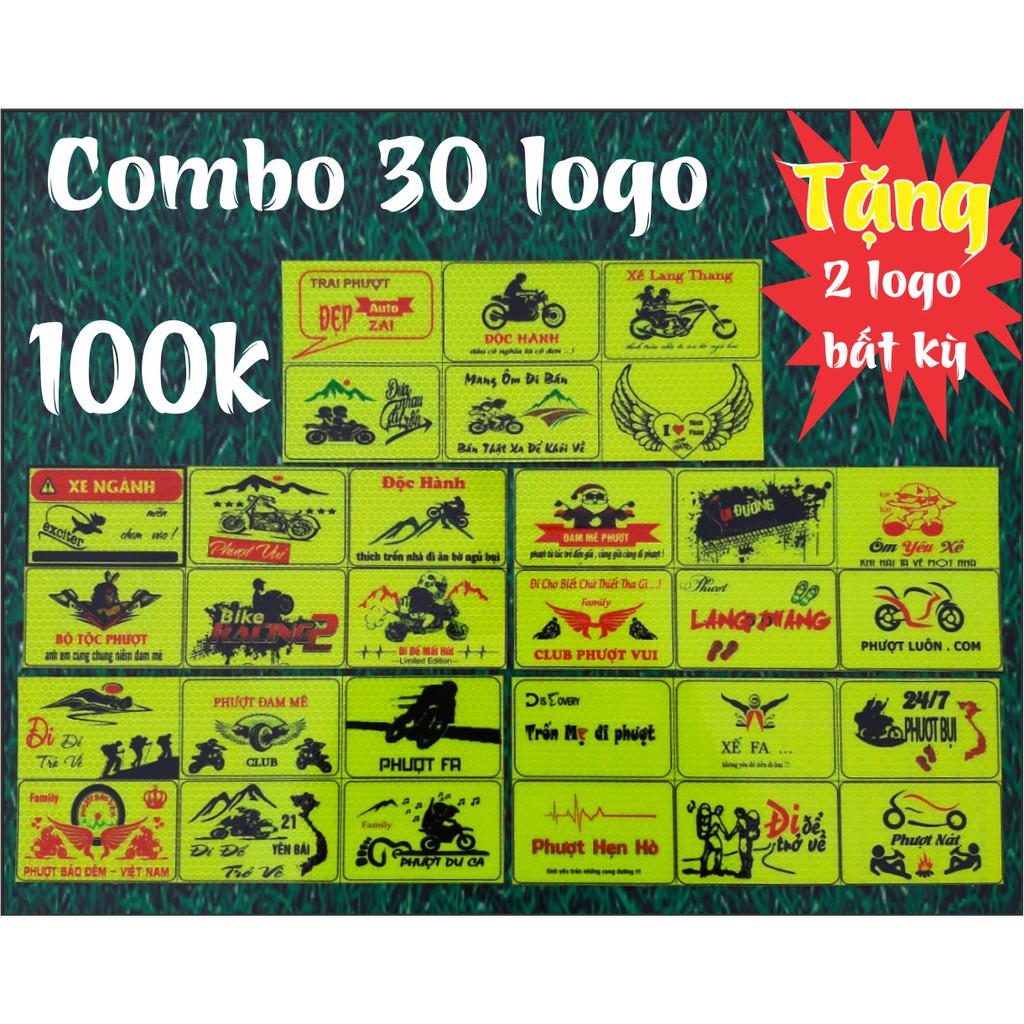logo phuot combo 30 logo