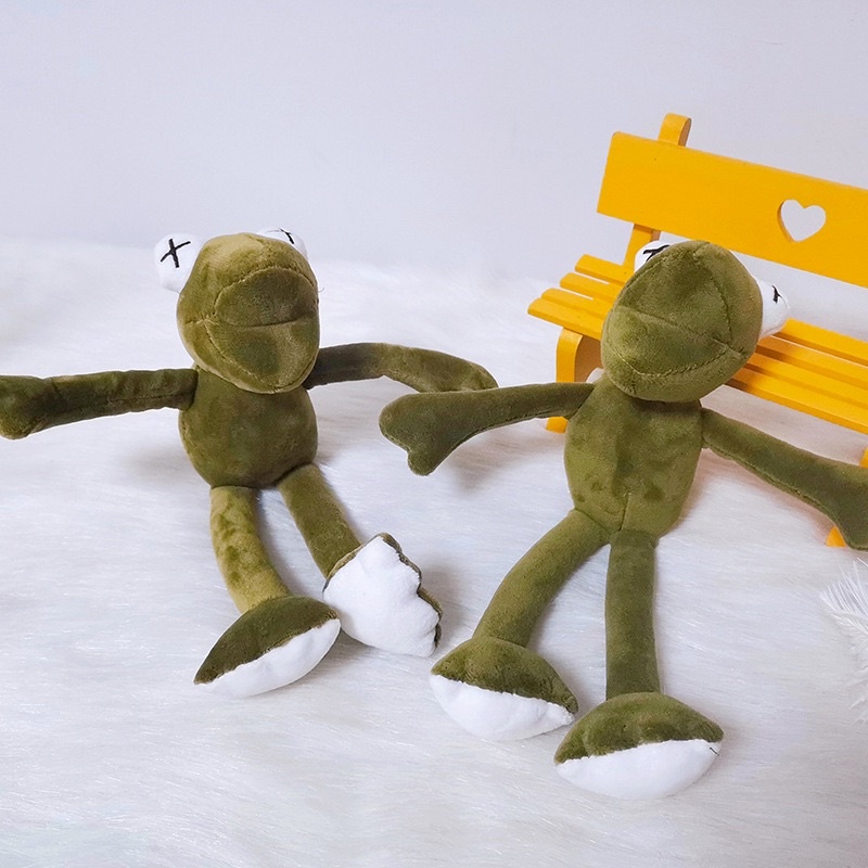 Móc Khoá Chú Ếch Nhồi Bông Siêu Dễ Thương Trang Trí Balo , Túi Xách