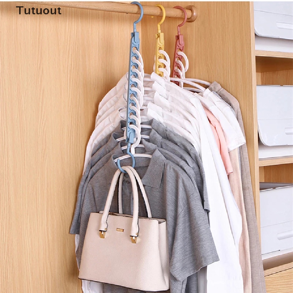 Móc treo quần áo 9 lỗ có thể xoay đa dụng