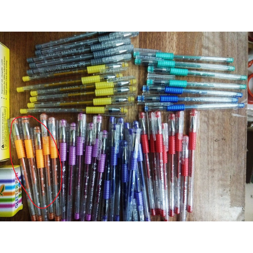 Bút nhũ/bút kim tuyến hoa quả