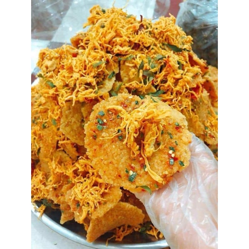 Cơm cháy mix khô gà