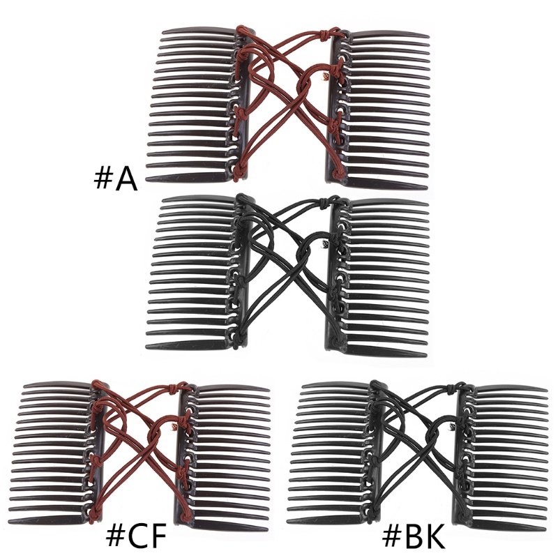 Kẹp Tóc Đôi Co Giãn Không Làm Hại Tóc Đuôi Ngựa Giá Đỡ