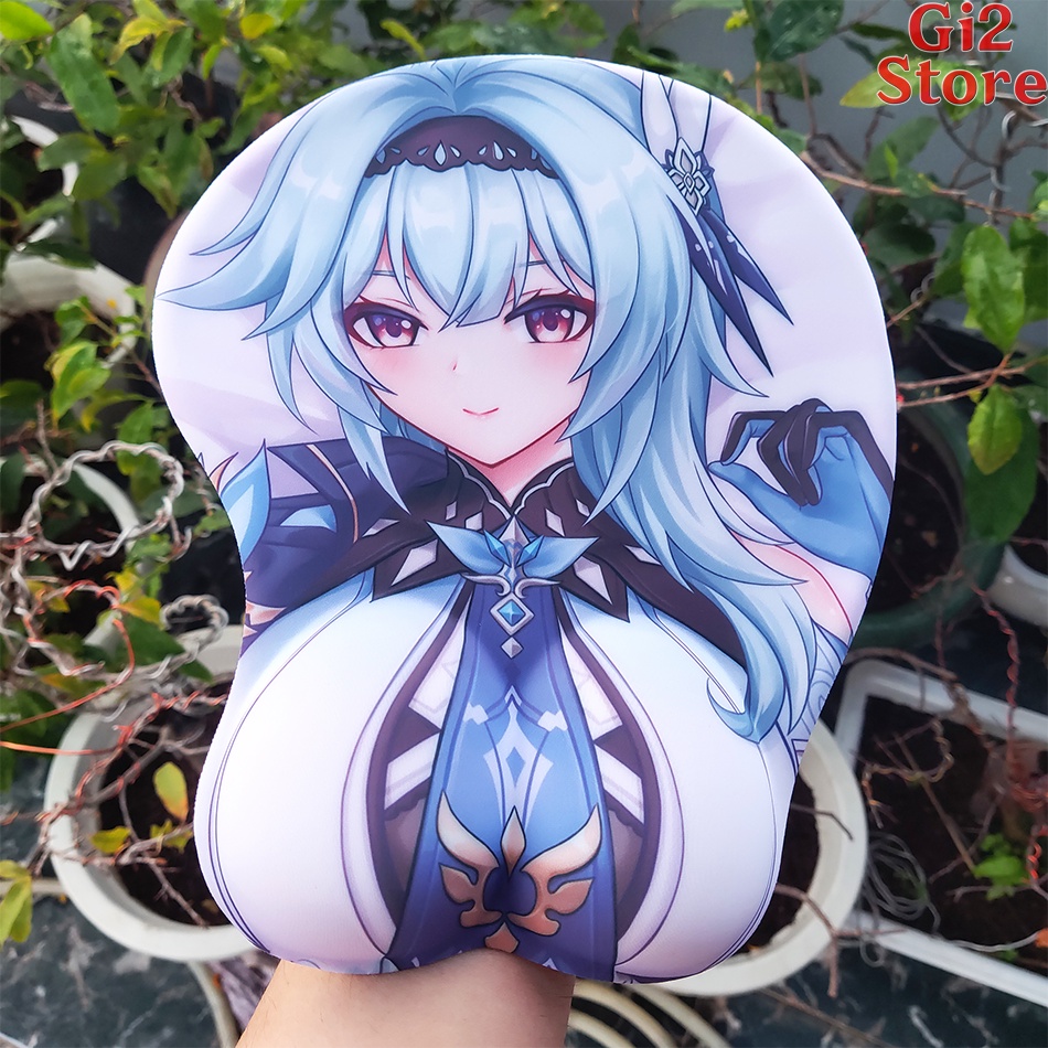 Lót chuột Anime Game 3D Silicon Genshin Impact Raiden Shogun Yae Miko Ganyu Ayaka Hu Tao Shenhe Eula Keqing siêu rẻ