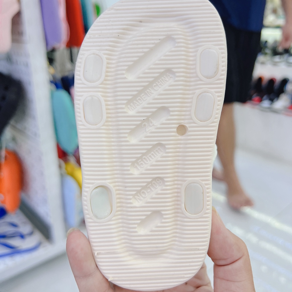 Dép Quai Hậu Nhựa Dẻo Đính Nơ Xinh Xắn Cho Bé Gái 2-7 Tuổi SA481