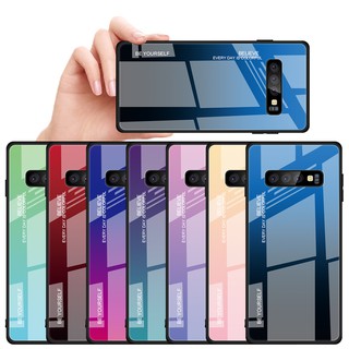 Samsung Galaxy S10 S10e S10 Plus Ốp điện thoại có kính cường lực dành cho