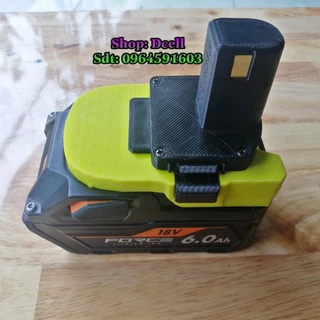 Đế Chuyển Pin AEG Và AEG RIDGID 18v Cho Máy Ryobi In 3D Siêu Bền, (AEG - Ryobi)