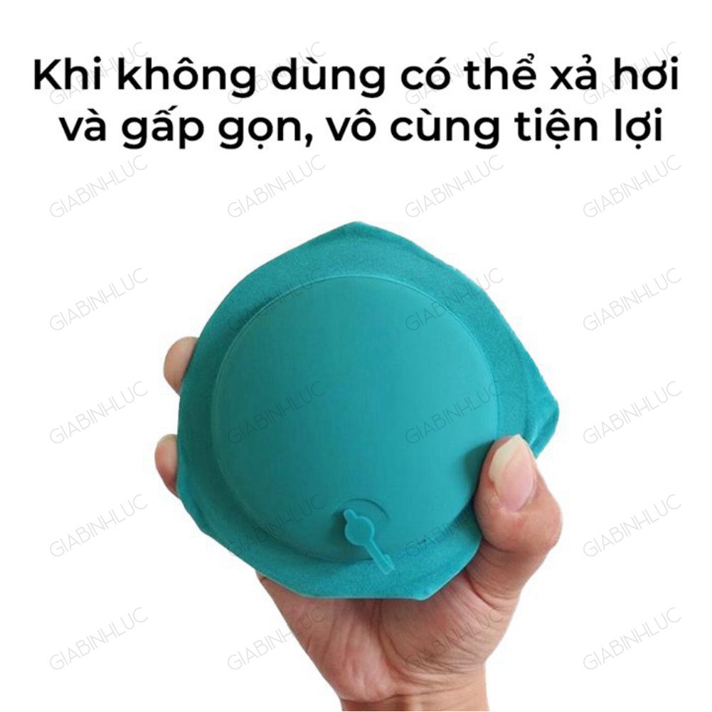 Gối Kê Cổ Chữ U Bơm Hơi Bằng Tay Gối Chữ U Văn Phòng Du Lịch Có Nút Bấm