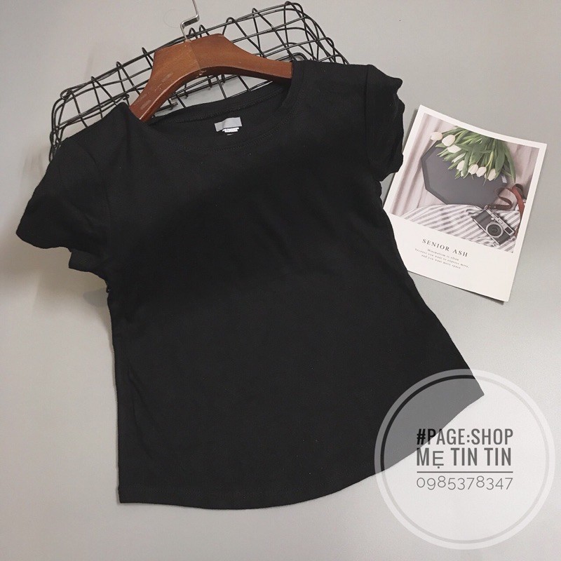 [OLDNAVY] áo cộc tay -chất cotton màu đen size:5y(15-17kg)