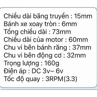 MOTOR GIẢM TỐC DC 3V ~6V