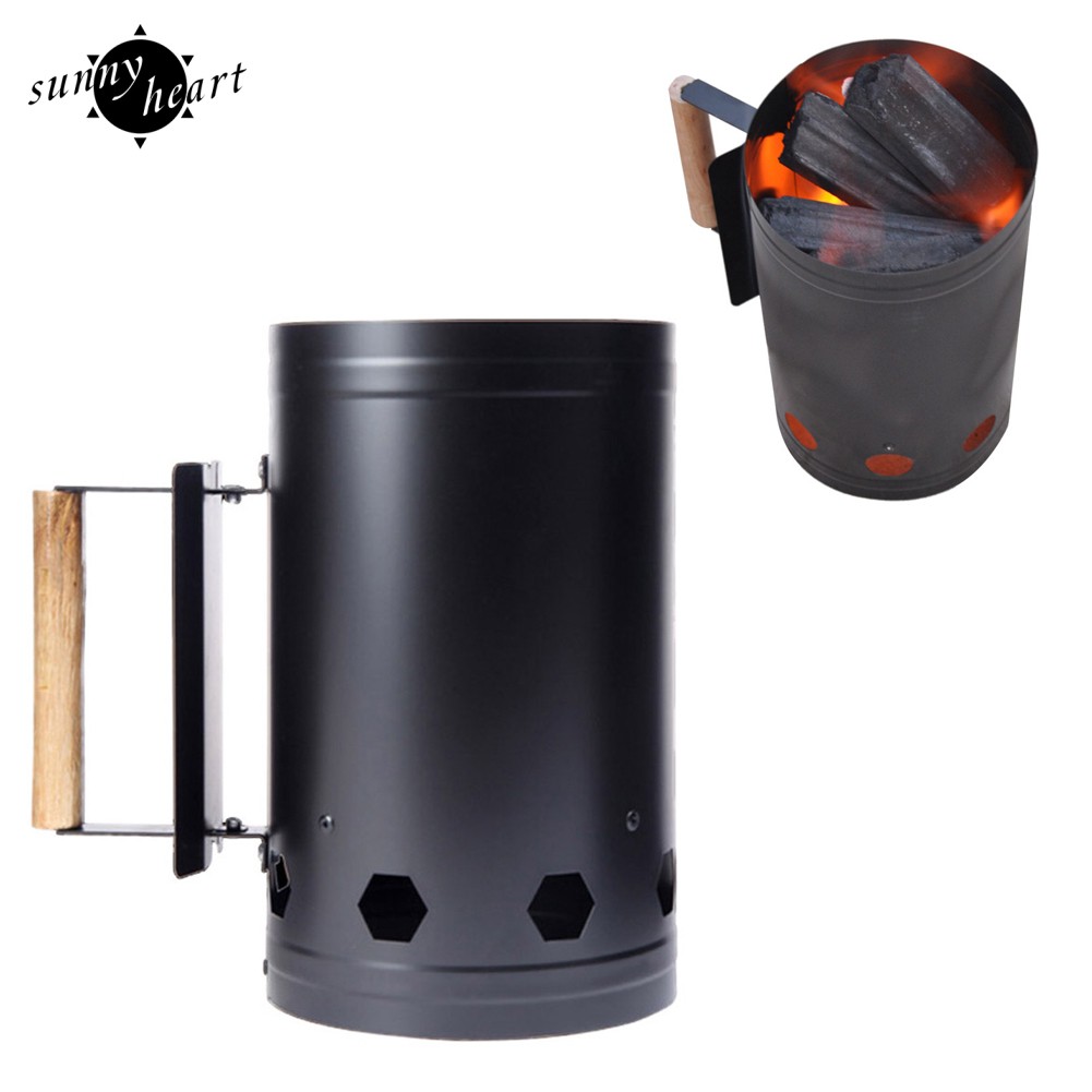 Thùng đựng mồi than củi đốt nứng thịt có tay cầm