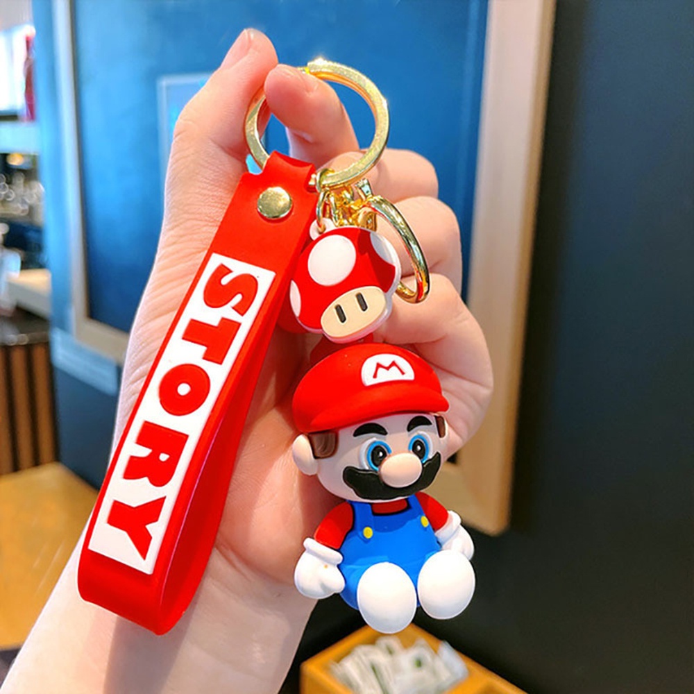 Móc Khóa Hình Hoạt Hình Mario Xinh Xắn