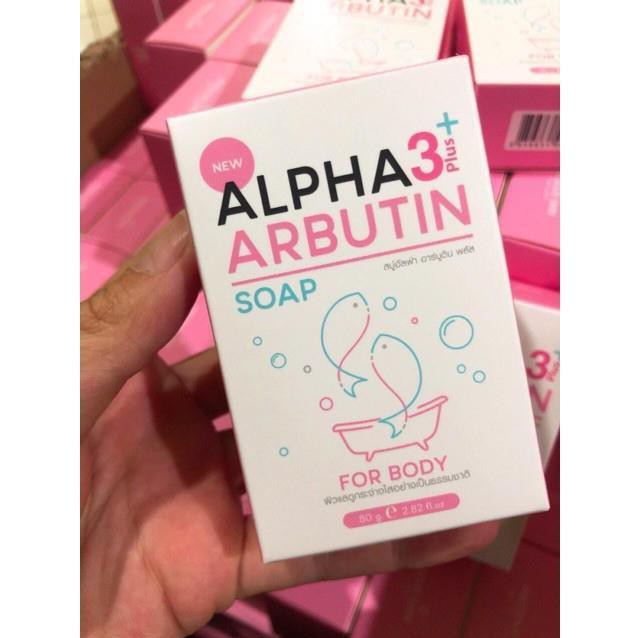 [ Chính Hãng ] Soap Xà Phòng Tắm Trắng Da Body ALPHA ARBUTIN 3+ Plus 80g - Thái Lan